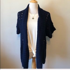 FOREVER 21 Navy Blue Cardigan Sweater-S